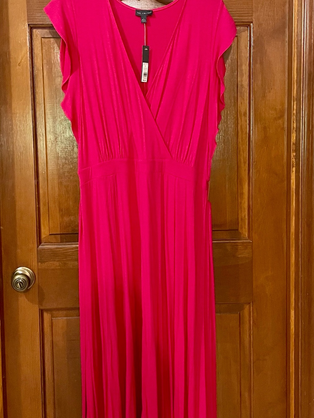 Hot Pink High Low maxi dress